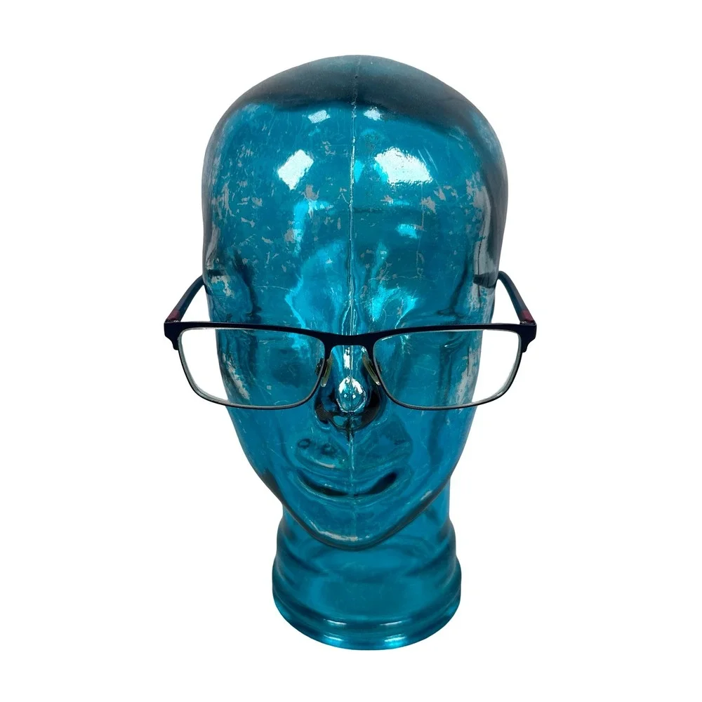 Polo‎ Ralph Lauren Men Navy Blue Burgundy 9303 Rectangular Eyeglass Frames 145